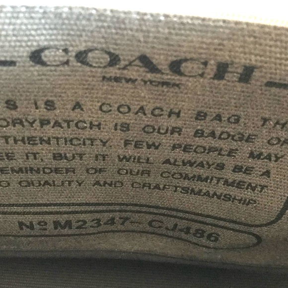 Coach Olive Green Briefcase with Logo and Dual Handles - Picture 3 of 9